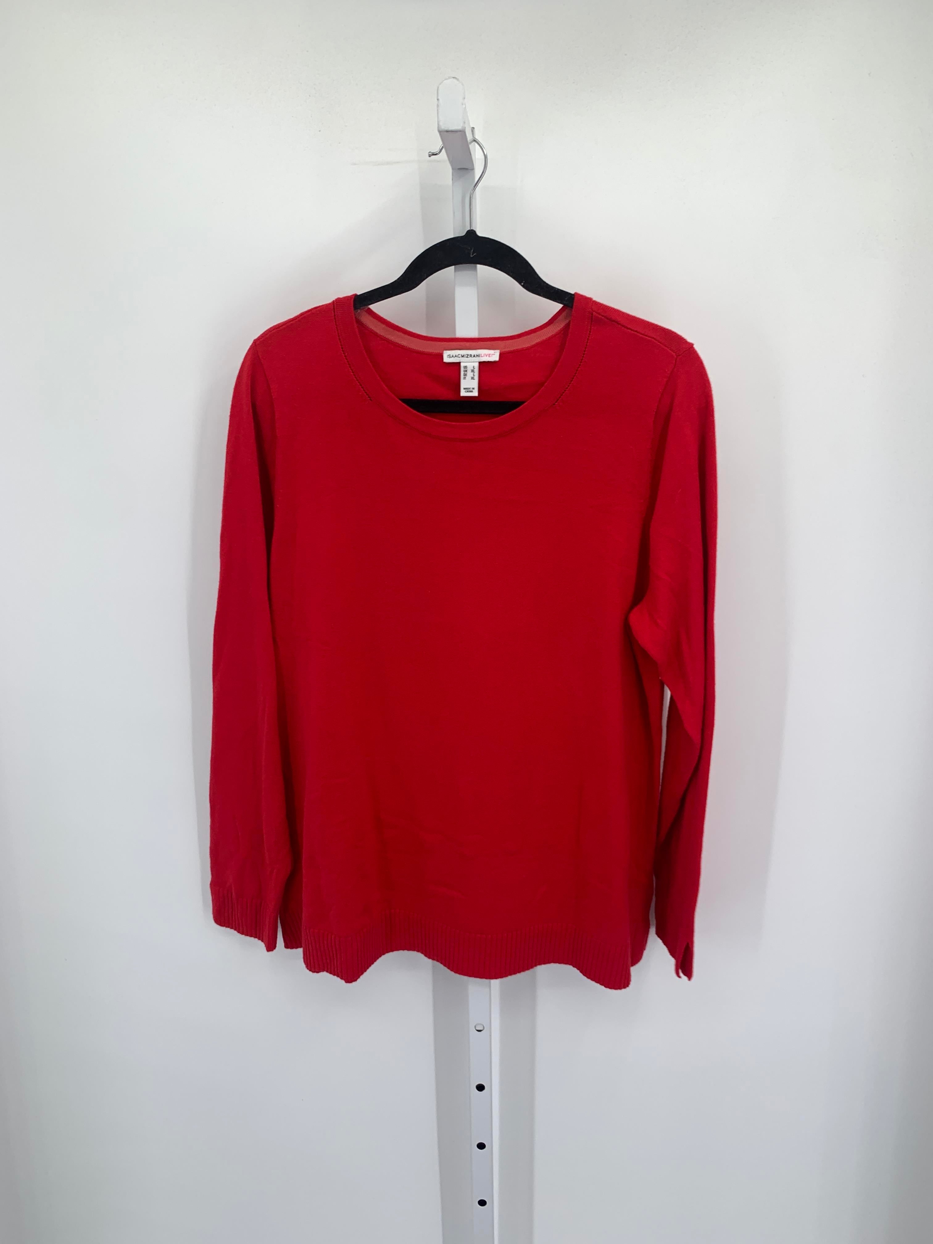 Isaac Mizrahi Size Large Misses Long Slv Sweater