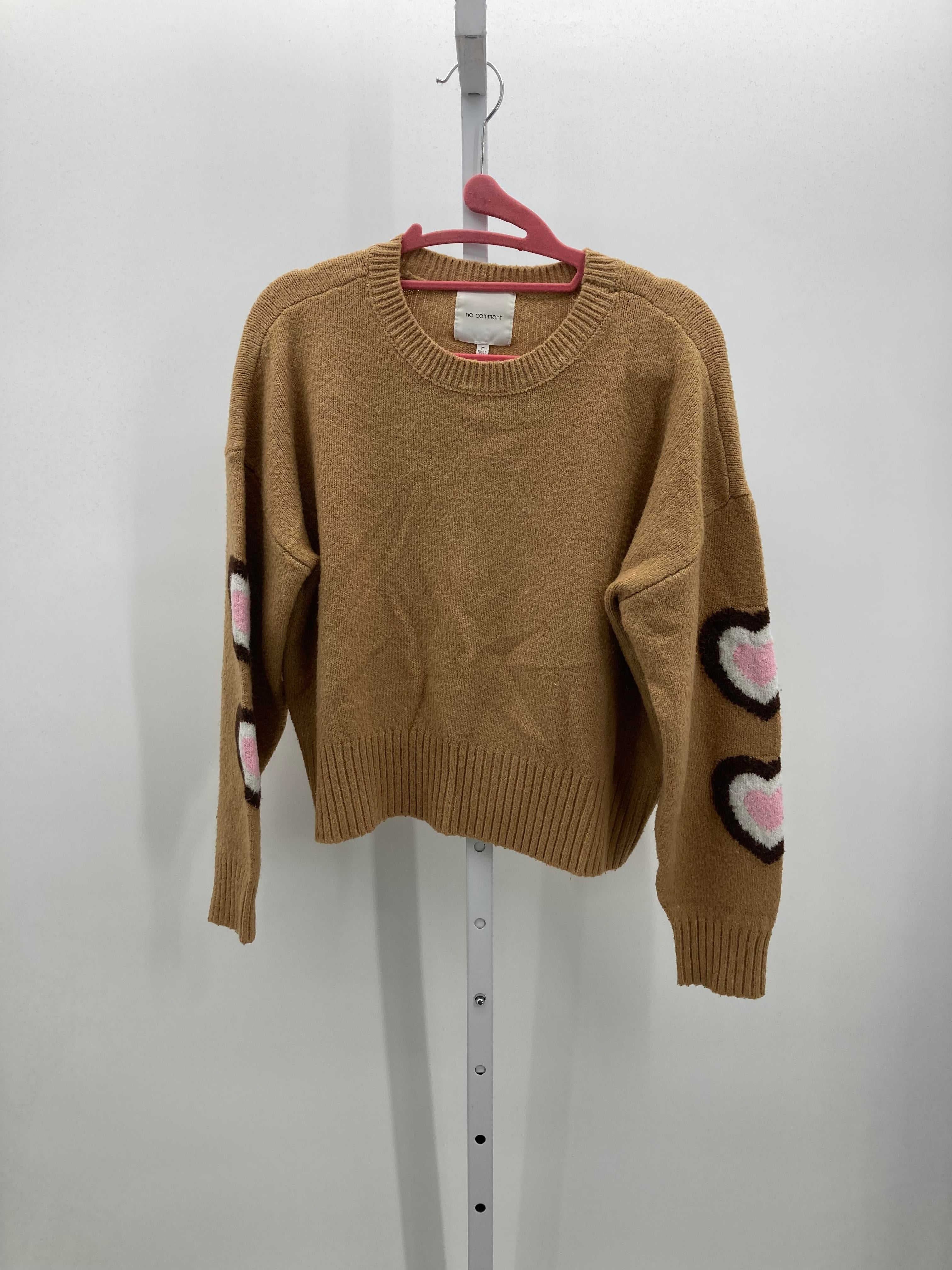 no comment Size Medium Juniors Long Sleeve Sweater