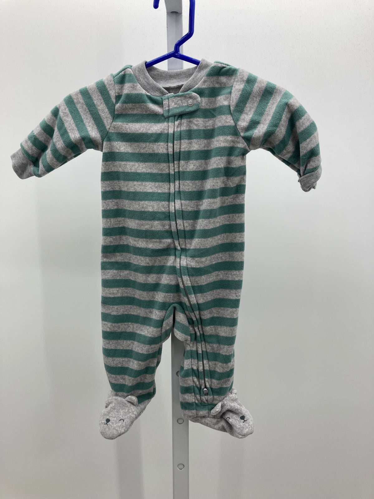 GREEN STRIPES FLEECE