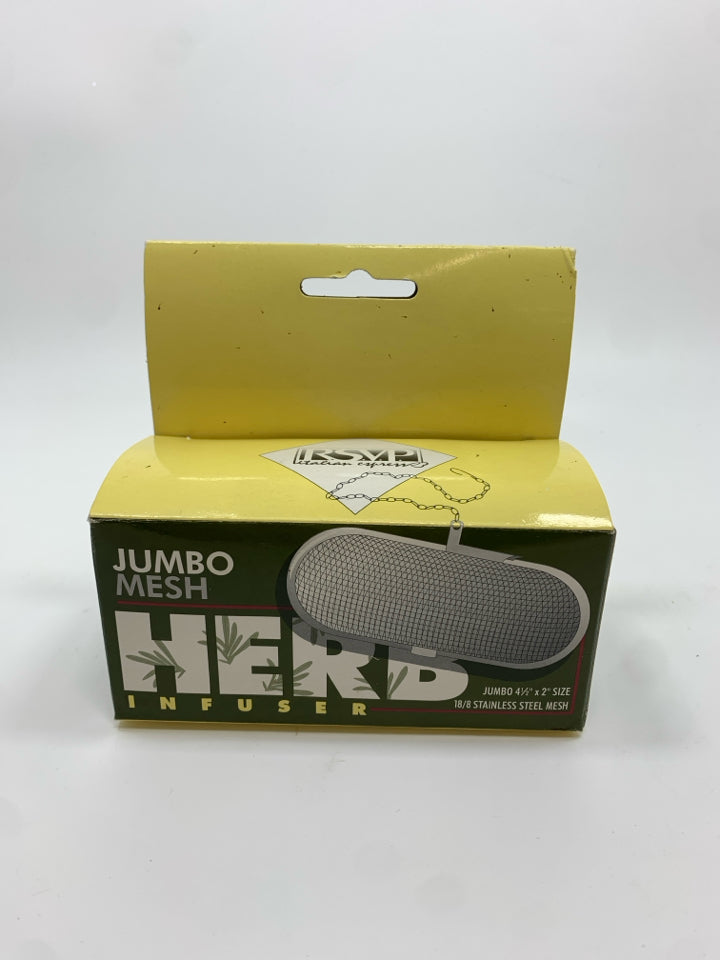 NIB JUMBO MESH HERB INFUSER.