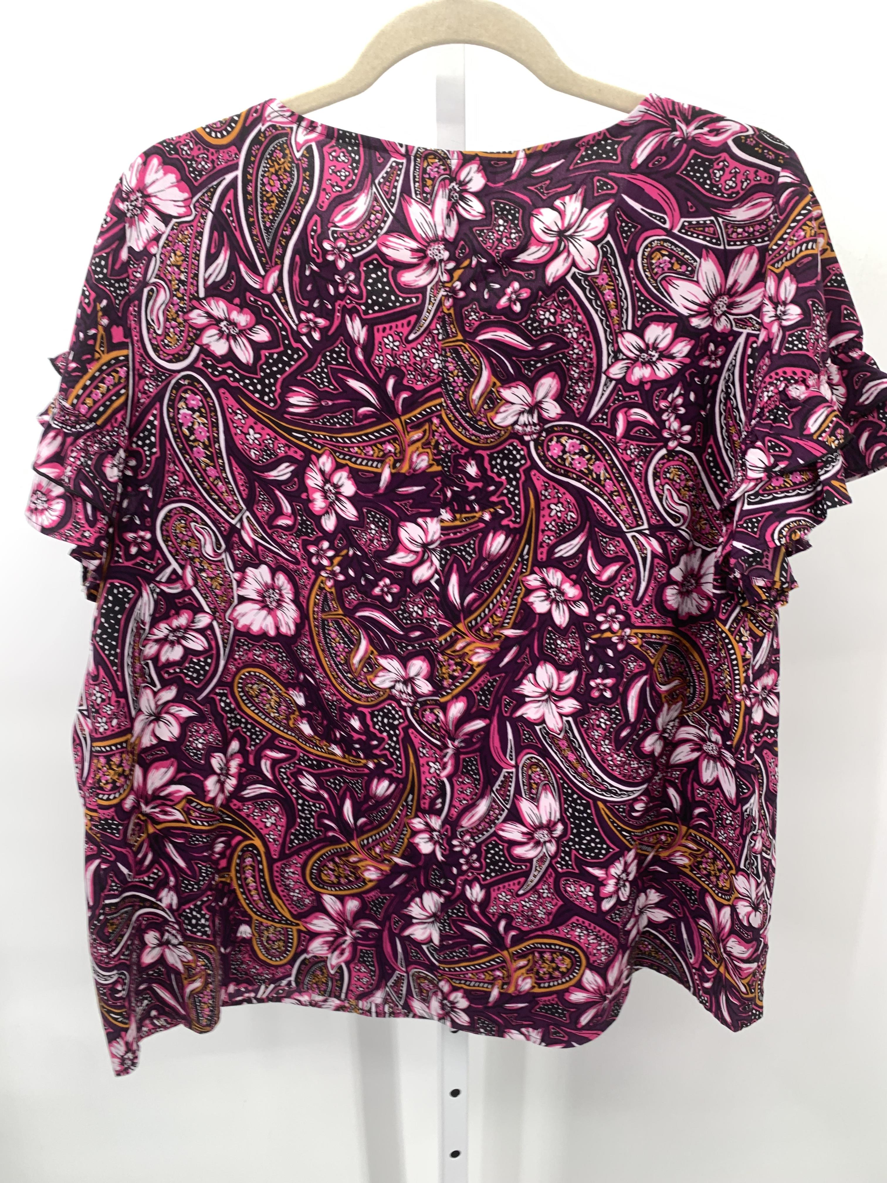 Lane Bryant Size 14 W Womens Short Sleeve Shirt