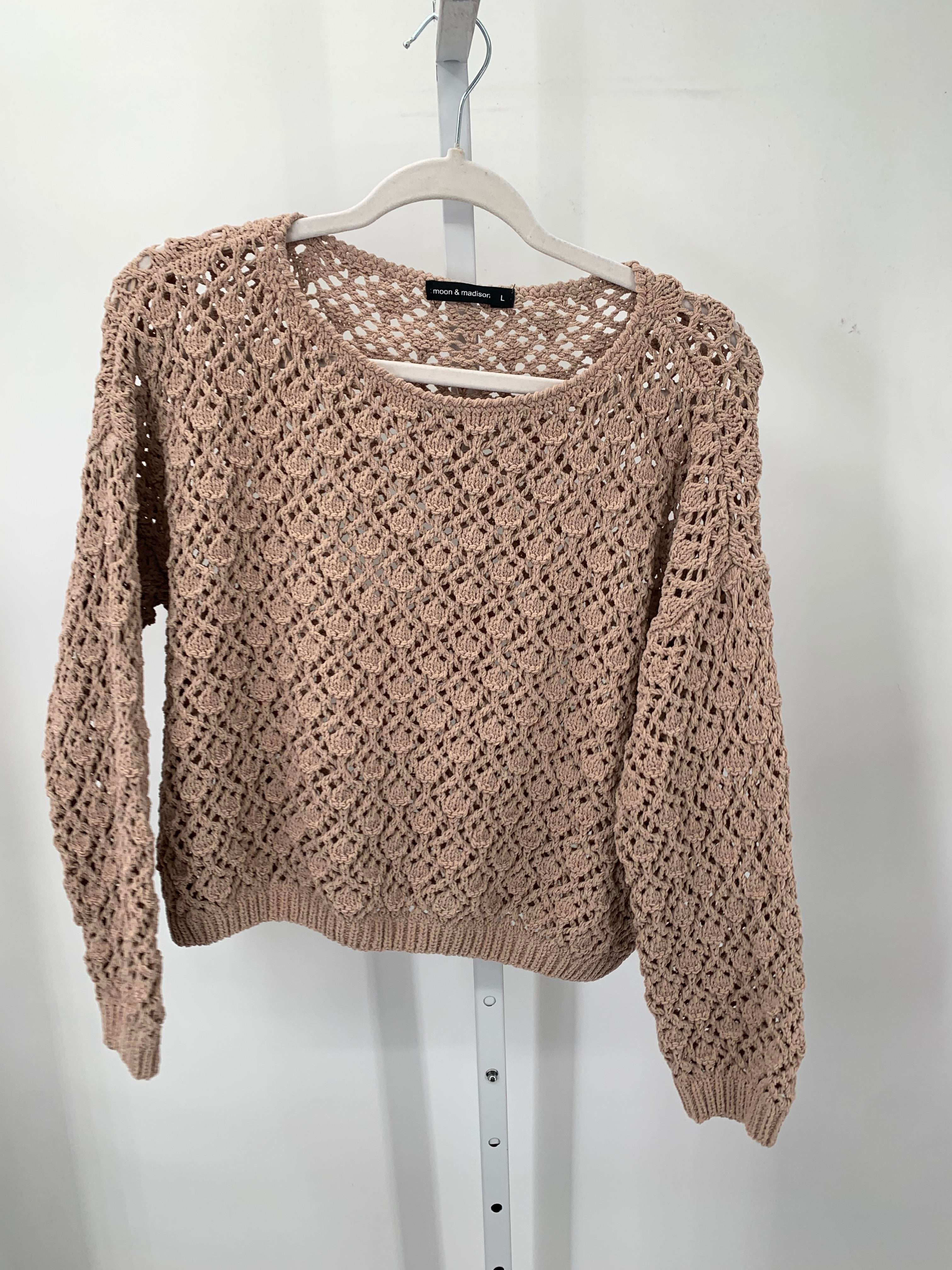 Size Large Juniors Long Sleeve Sweater