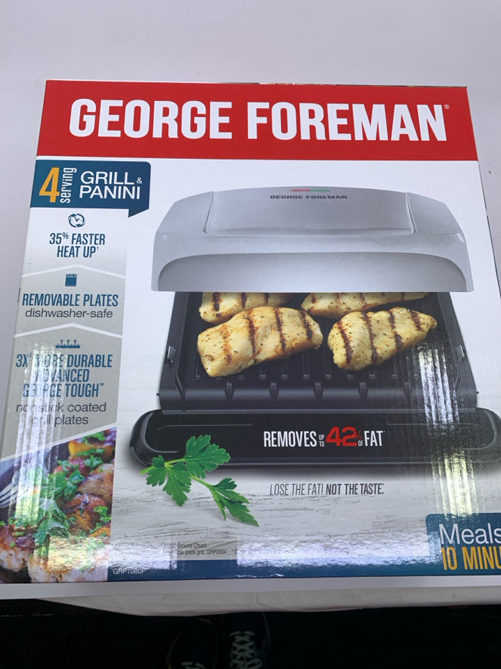 NIB GEORGE FORMAN GRILL & PANINI.