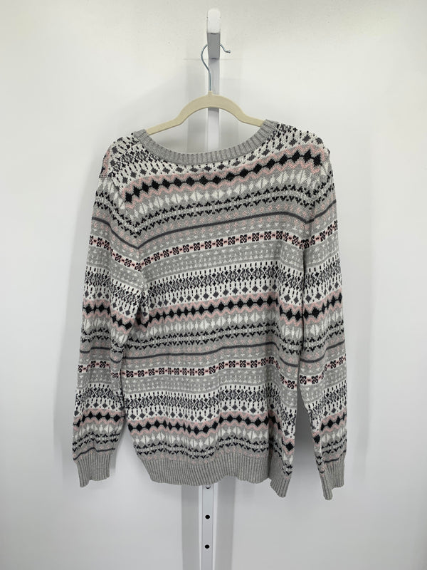 Croft & Barrow Size Extra Large Misses Long Slv Sweater