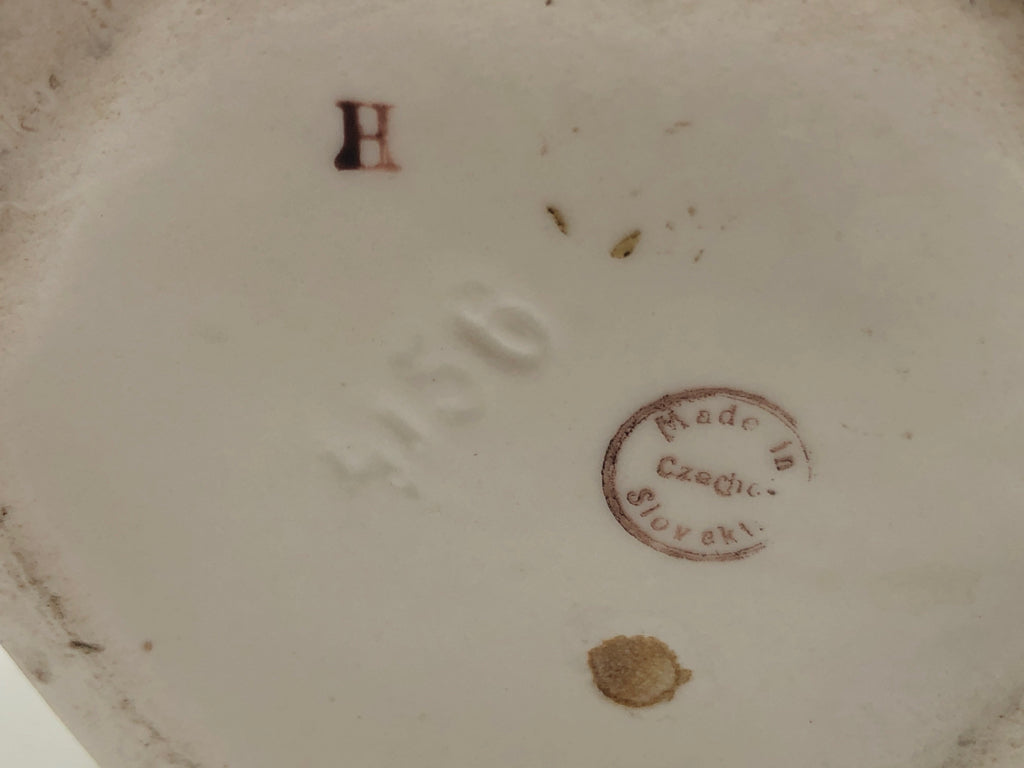 VTG CZECH POTTERY AMPHORA VASE.