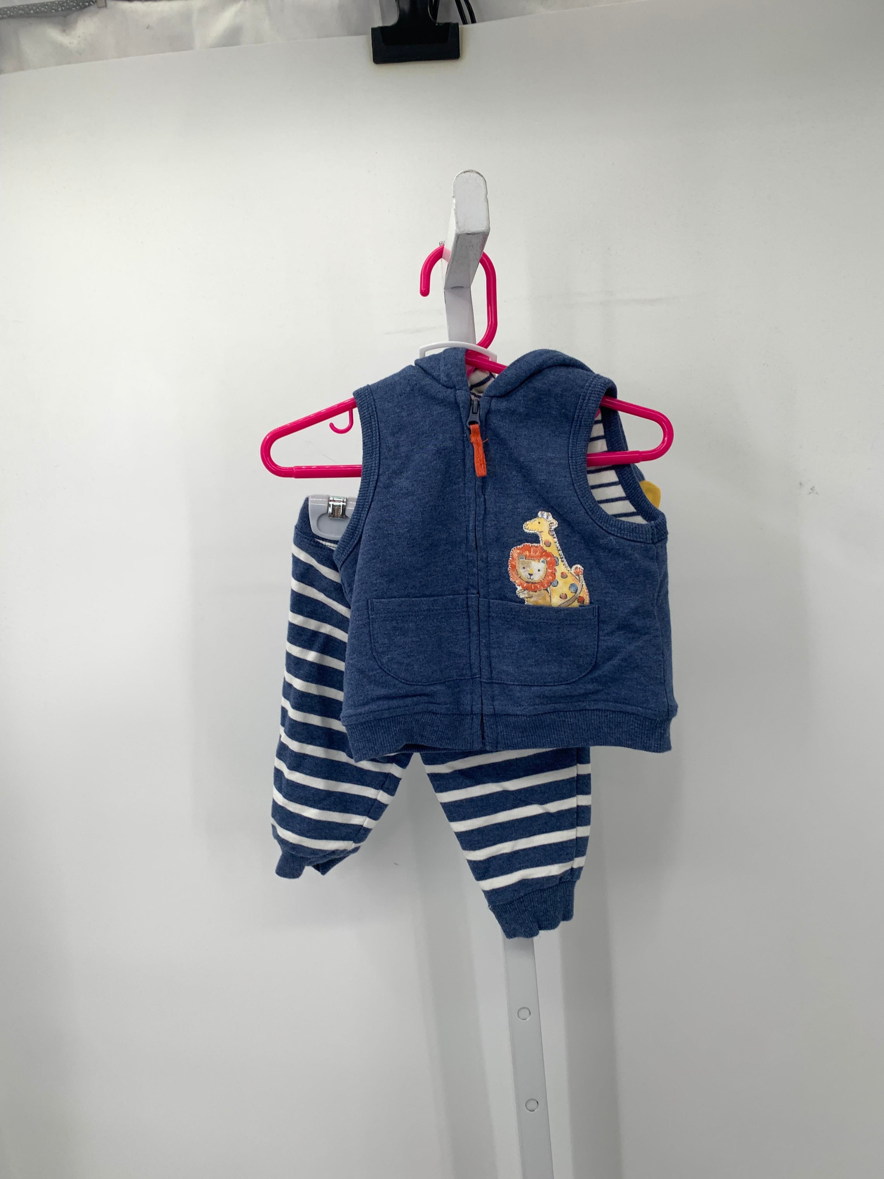 ANIMAL ZIP VEST STRIPE PANTS.