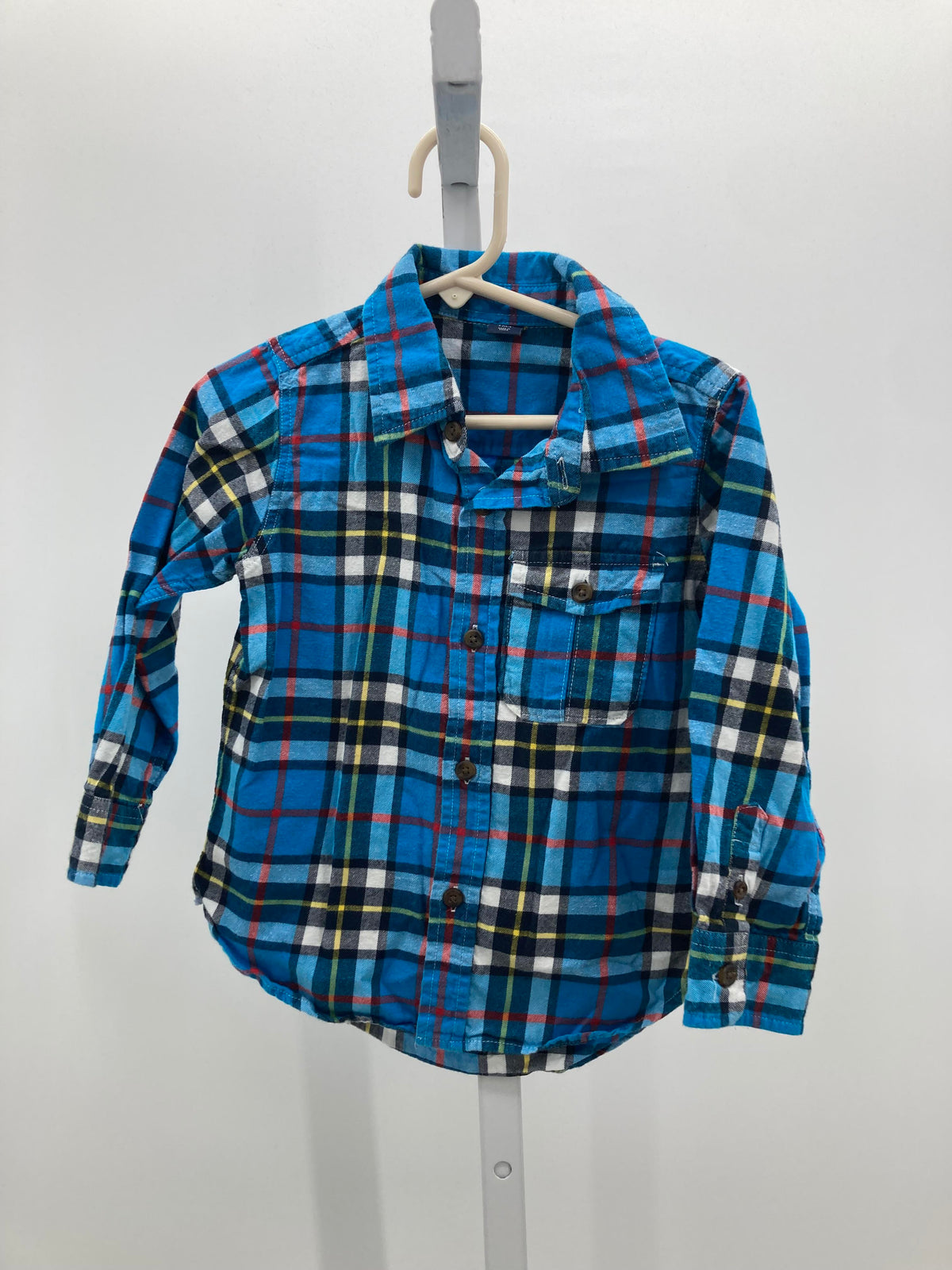 PLAID BTN DOWN