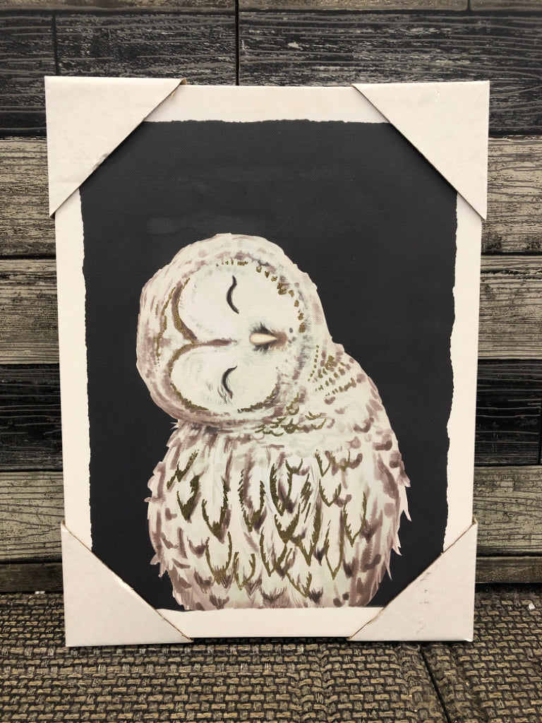 SNOWY OWL CANVAS.