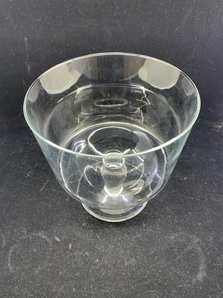 CLEAR GLASS TRIFLE BOWL.