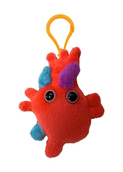 NEW GIANT Microbes Heart Keychain