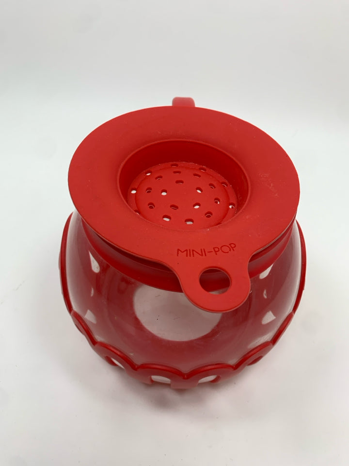 GLASS MICROWAVE POPCORN POPPER.