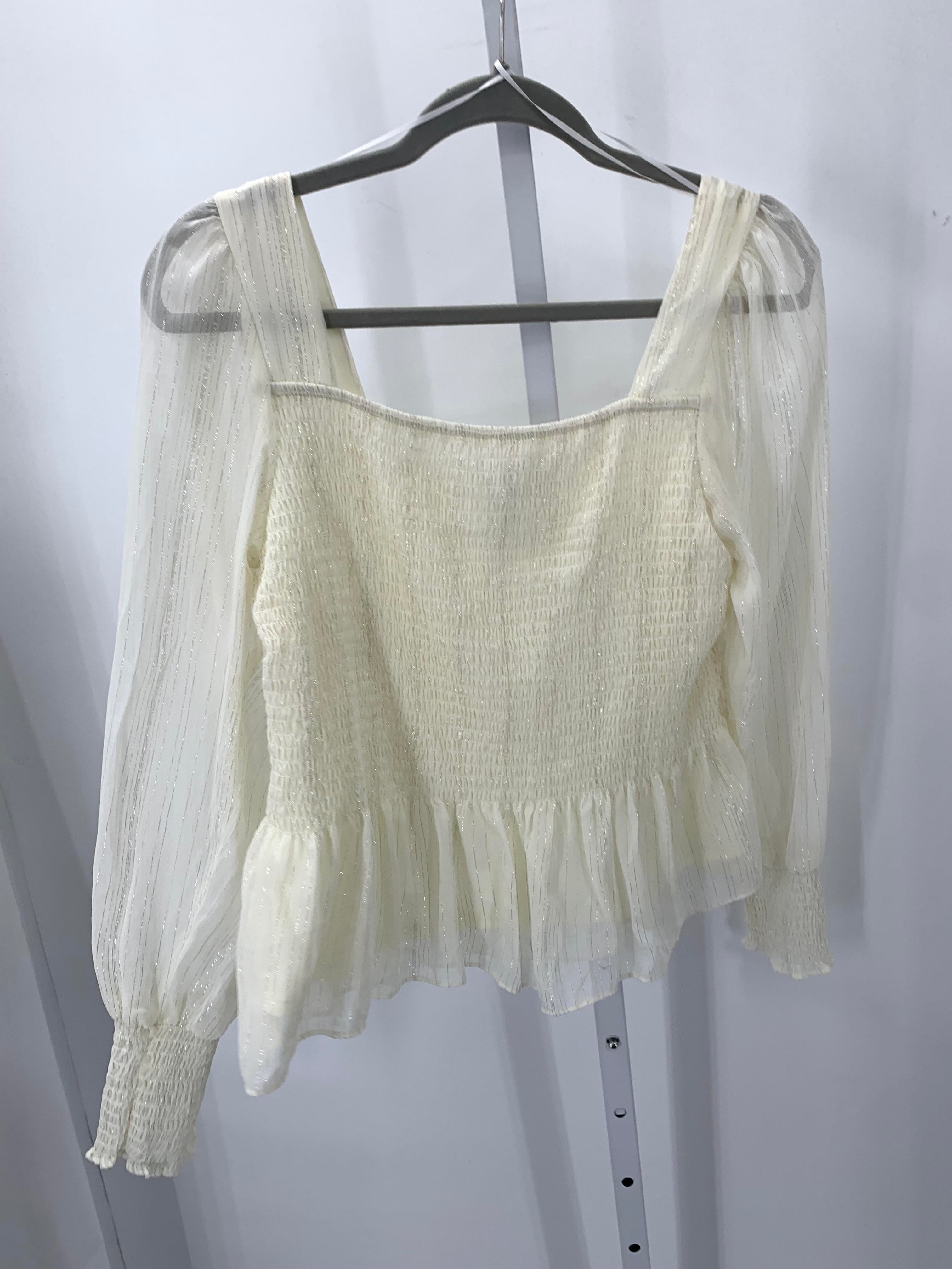 Nine West Size Large Misses Long Sleeve Shirt