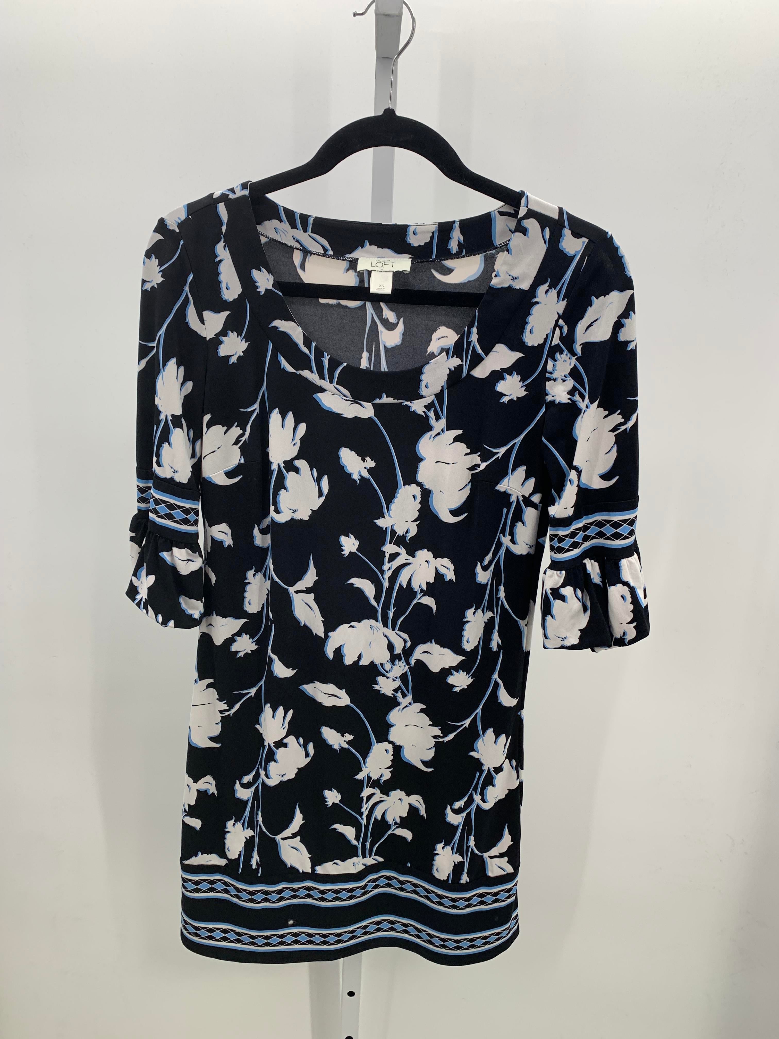 Loft Size X Small Misses Short Sleeve Dress