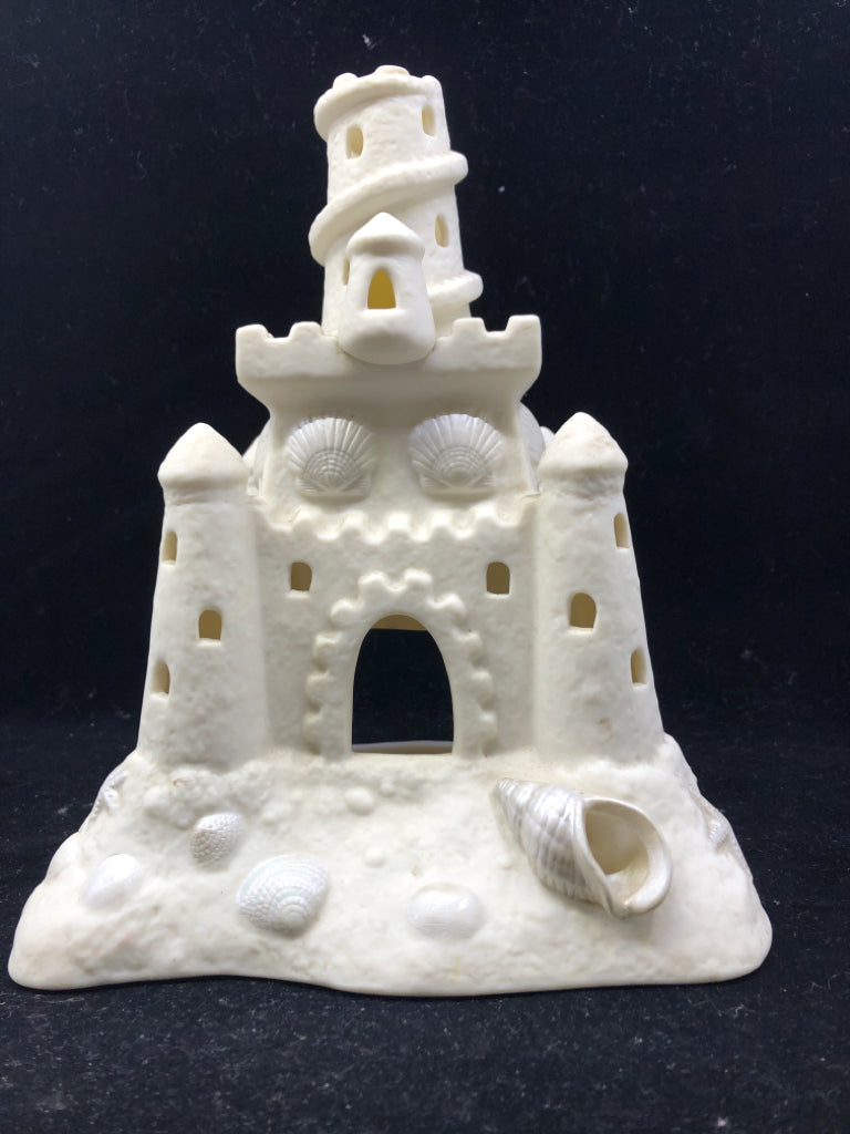 SAND CASTLE TEA LIGHT HOLDER.