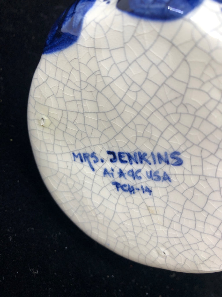 DEDHAM POTTERY MRS JENKINS WOMAN PITCHER.