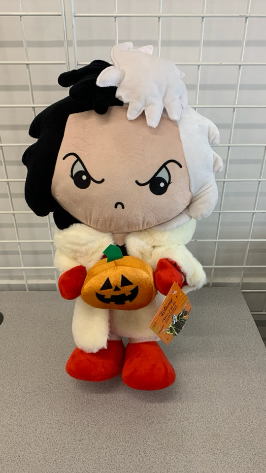 NEW CRUELLA DE VIL STANDING PLUSH.
