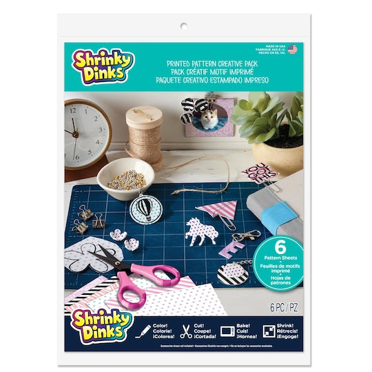 Shrinky Dinks Printed Pattern Sheets Creative Ct by K&b Innovations | Michaels -