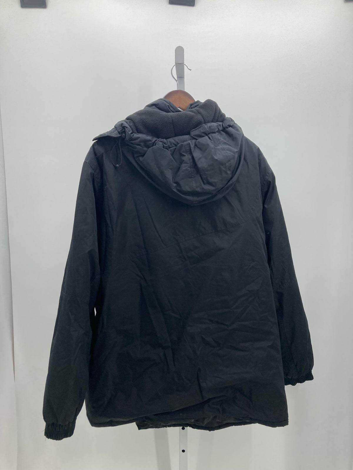 HOODED ZIP UP JACKET.