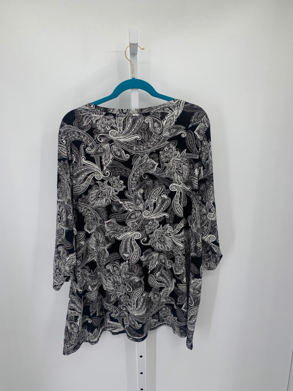 Cynthia Rowley Size 3X Womens 3/4 Sleeve Shirt