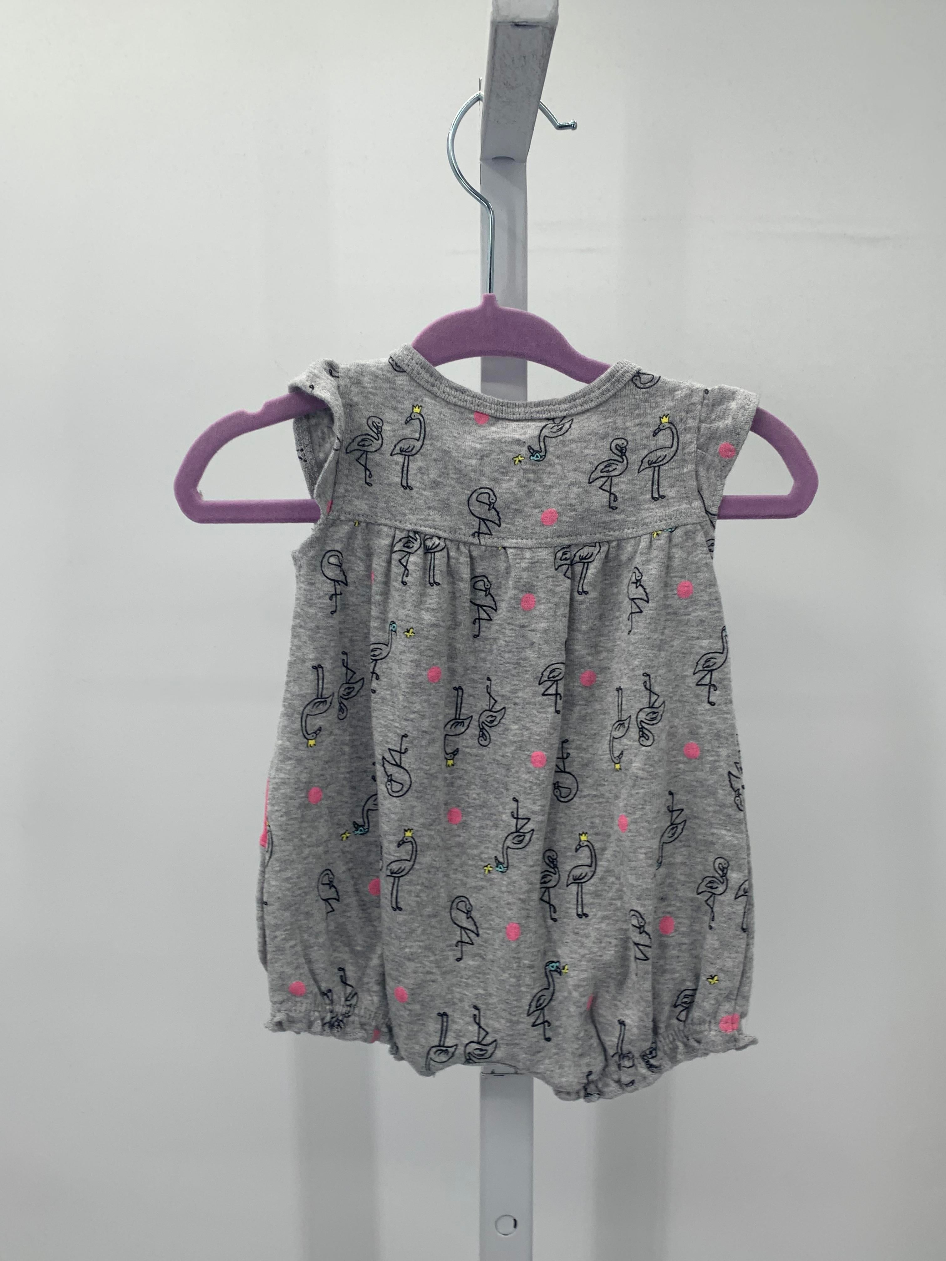Carters Size Newborn Girls Short Slv. Romper