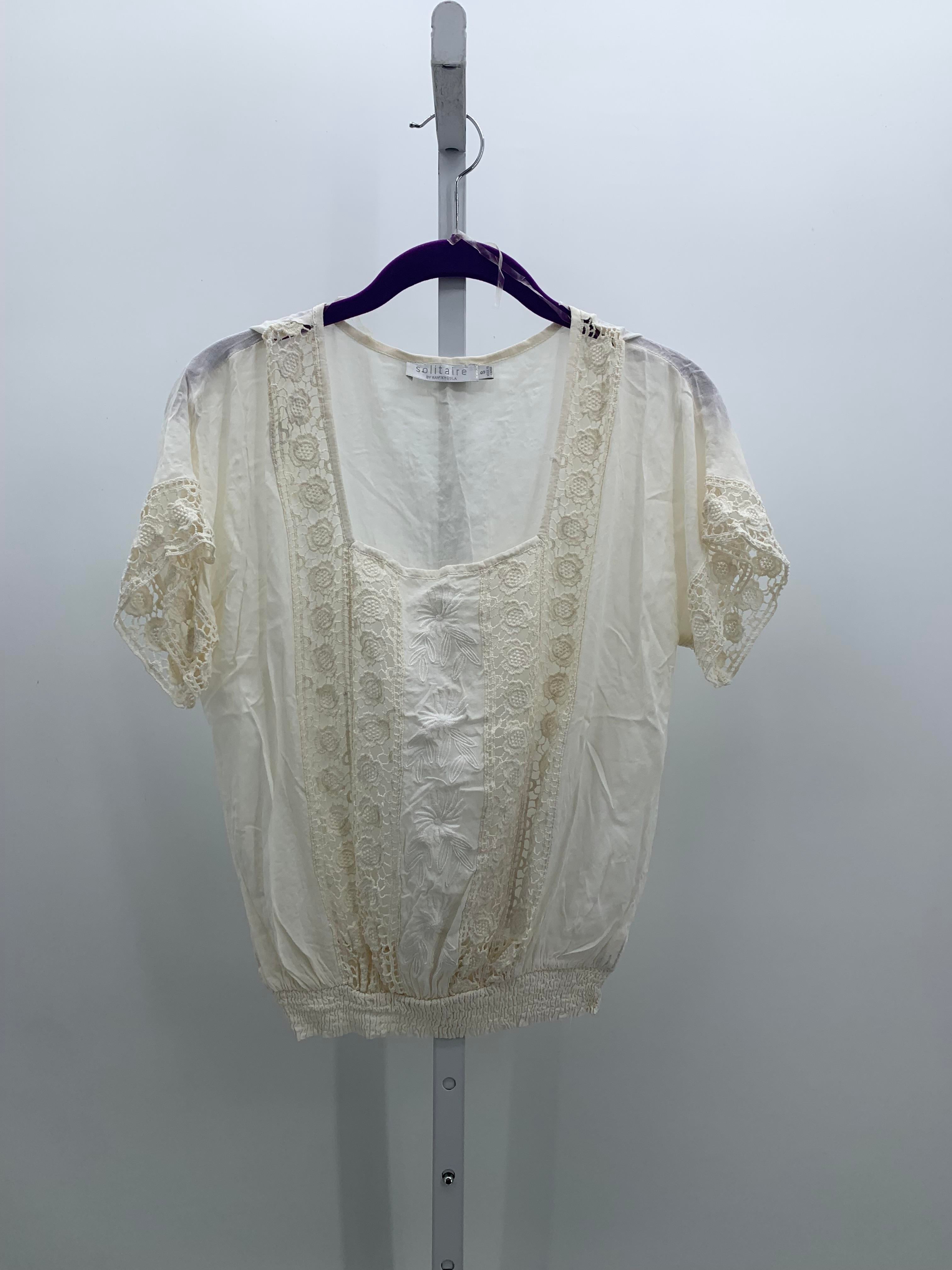 Solitare Size Small Misses Short Sleeve Shirt