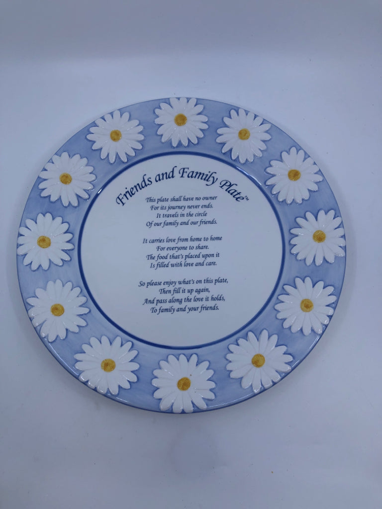 FRIENDS AND FAMILY PLATE.