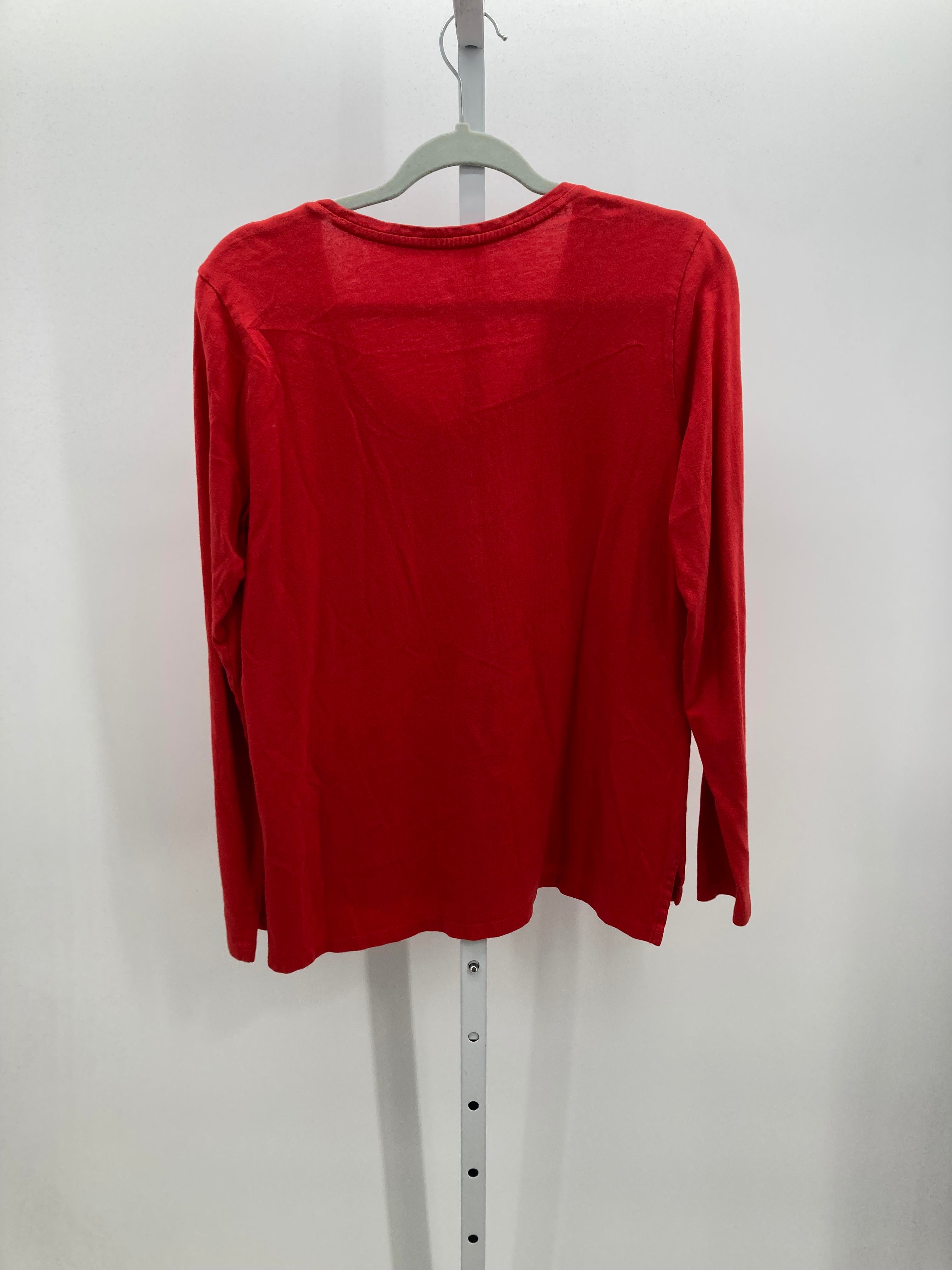 Lands End Size Medium Misses Long Sleeve Shirt