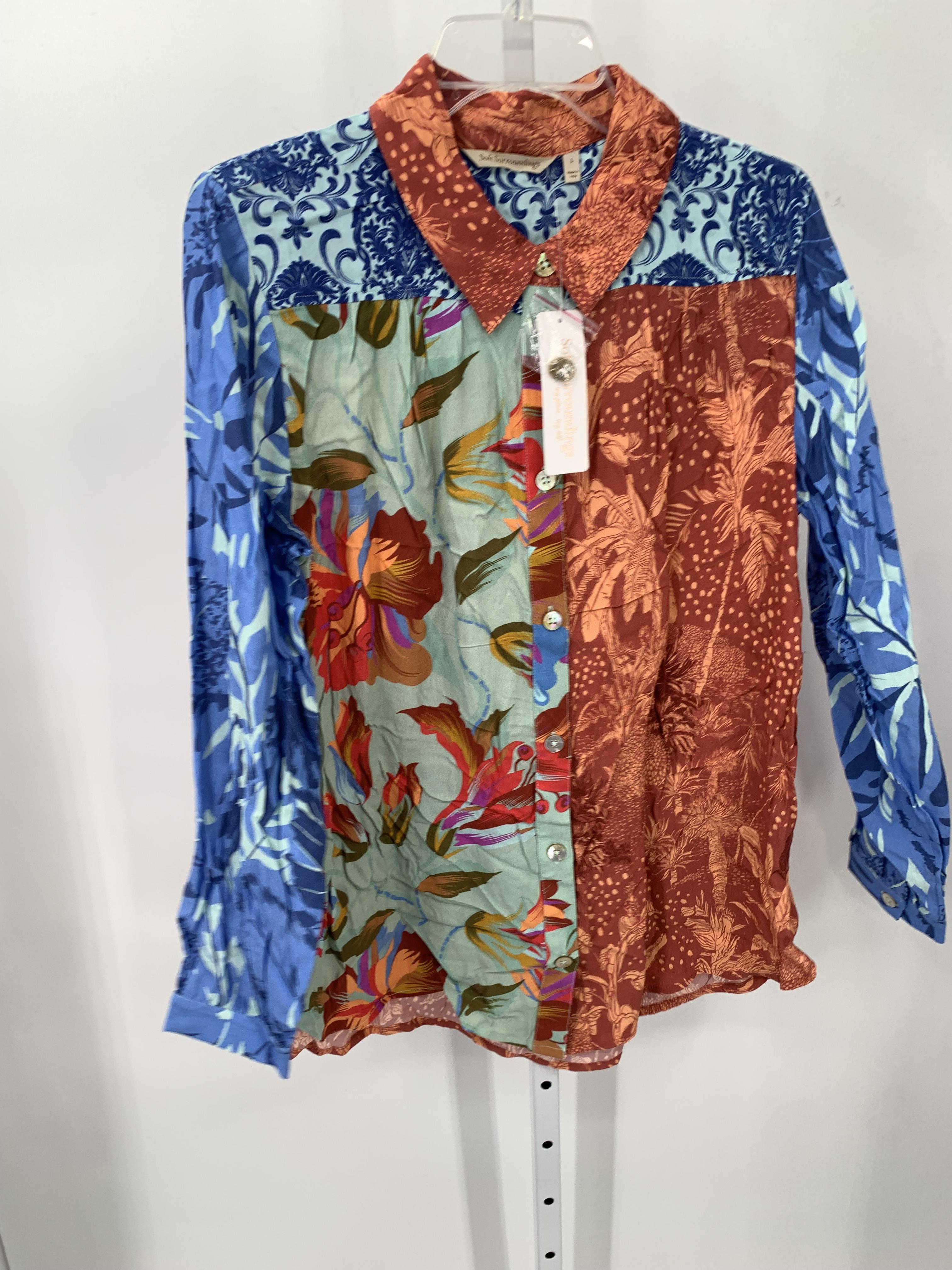 Soft Surroundings Size Large Misses Long Sleeve Shirt