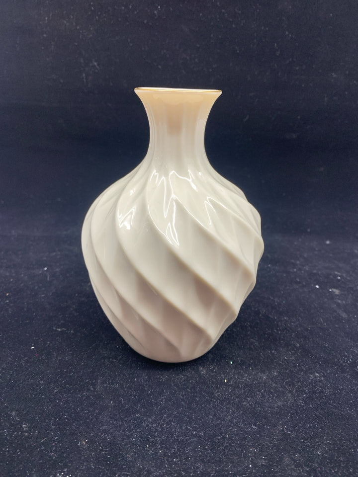 LENOX SWIRLED BUD VASE.