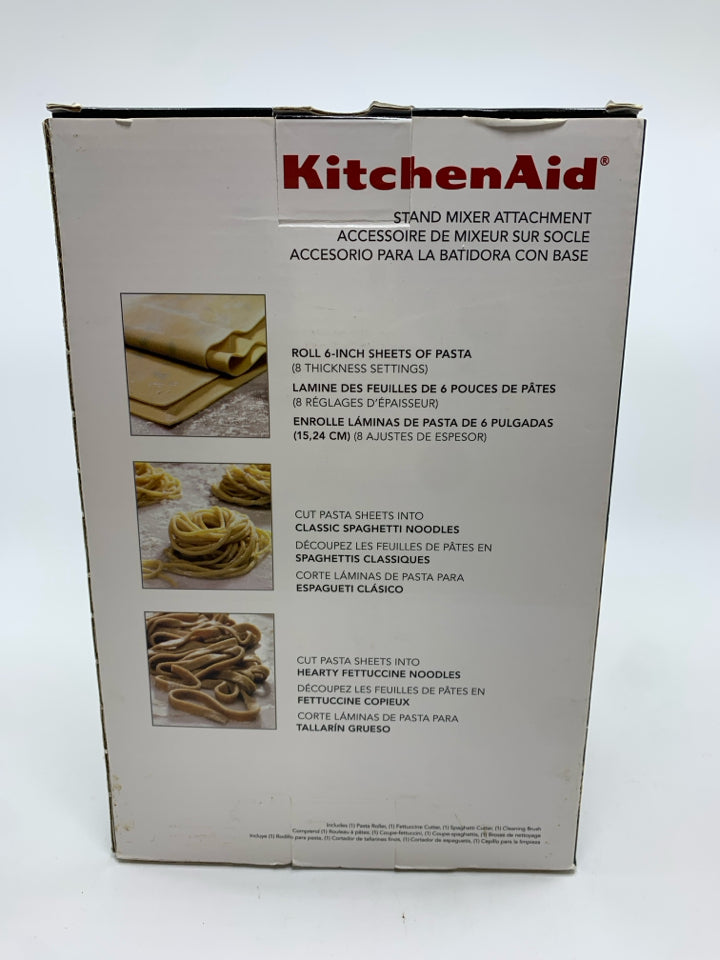 NIB KITCHEN AID PASTA SET MIXER ATTACHMENT.