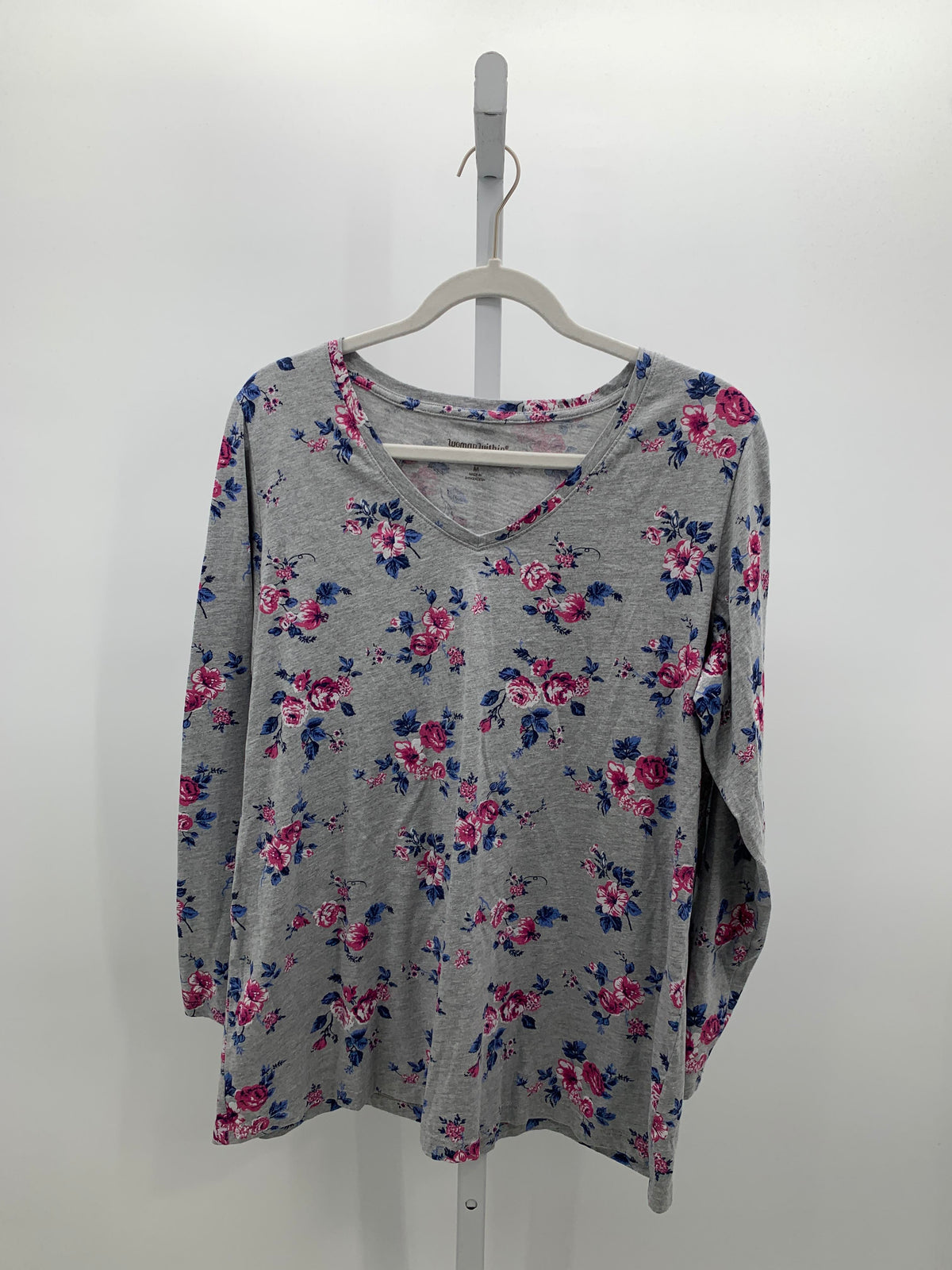 Woman Within Size 14/16 W Womens Long Sleeve Shirt