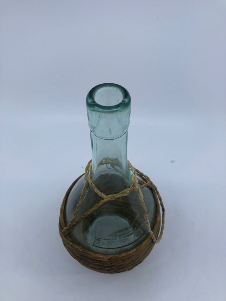 VTG TWINE WRAPPED BOTTLE.