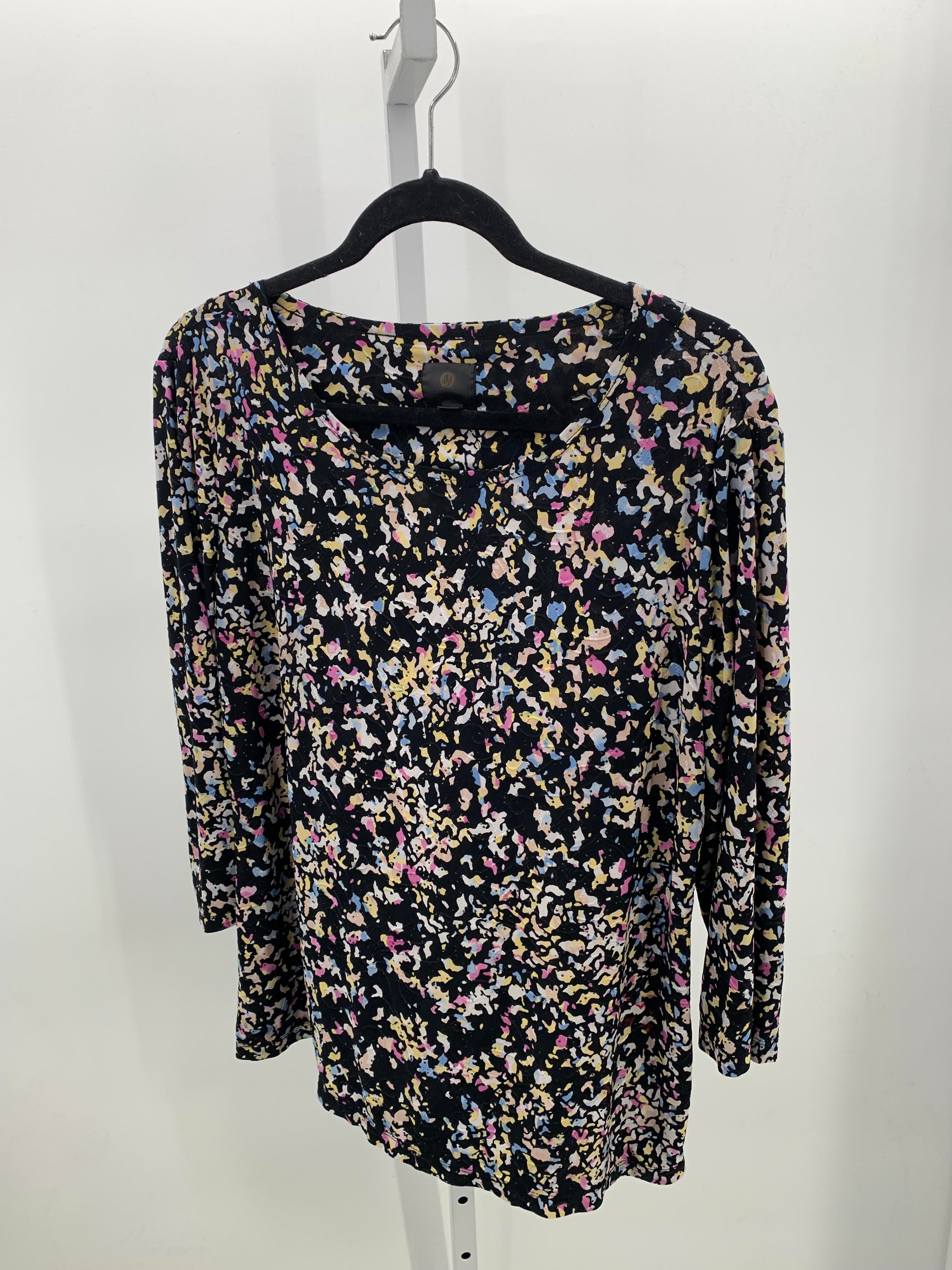 JM Collection Size Large Misses 3/4 Sleeve Shirt