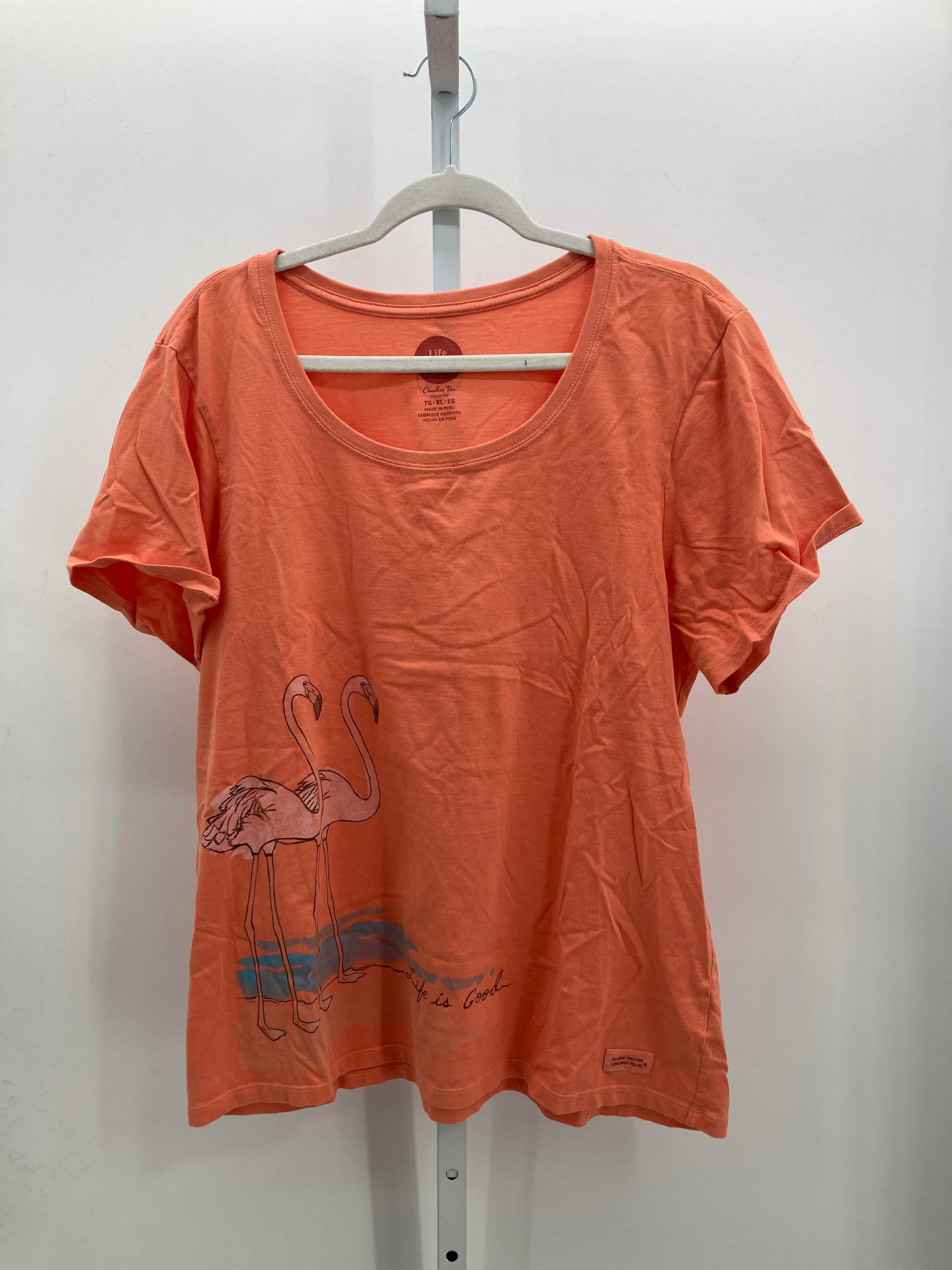 Life is Good Size Extra Large Misses Short Sleeve Shirt