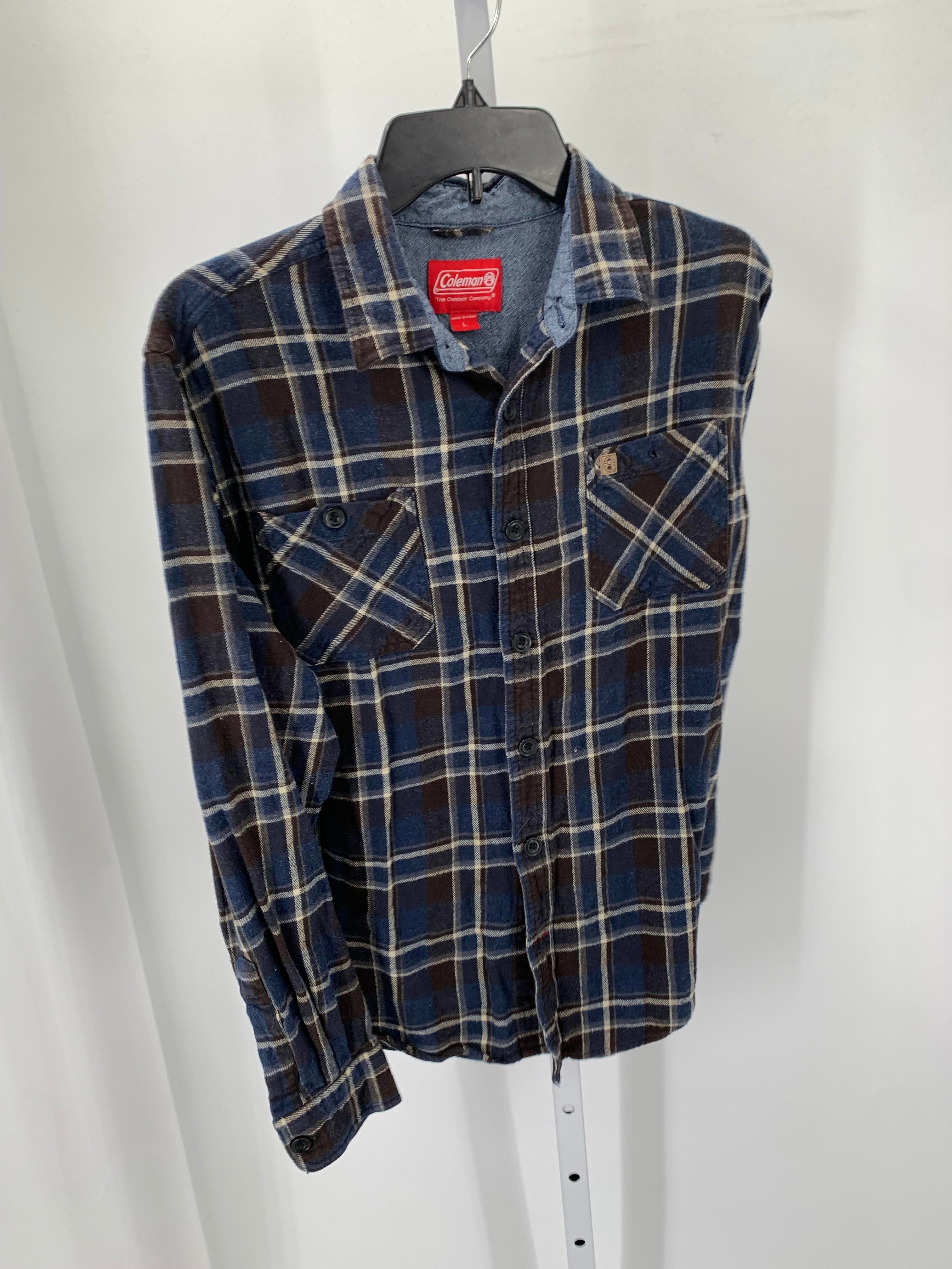 PLAID BTN DOWN