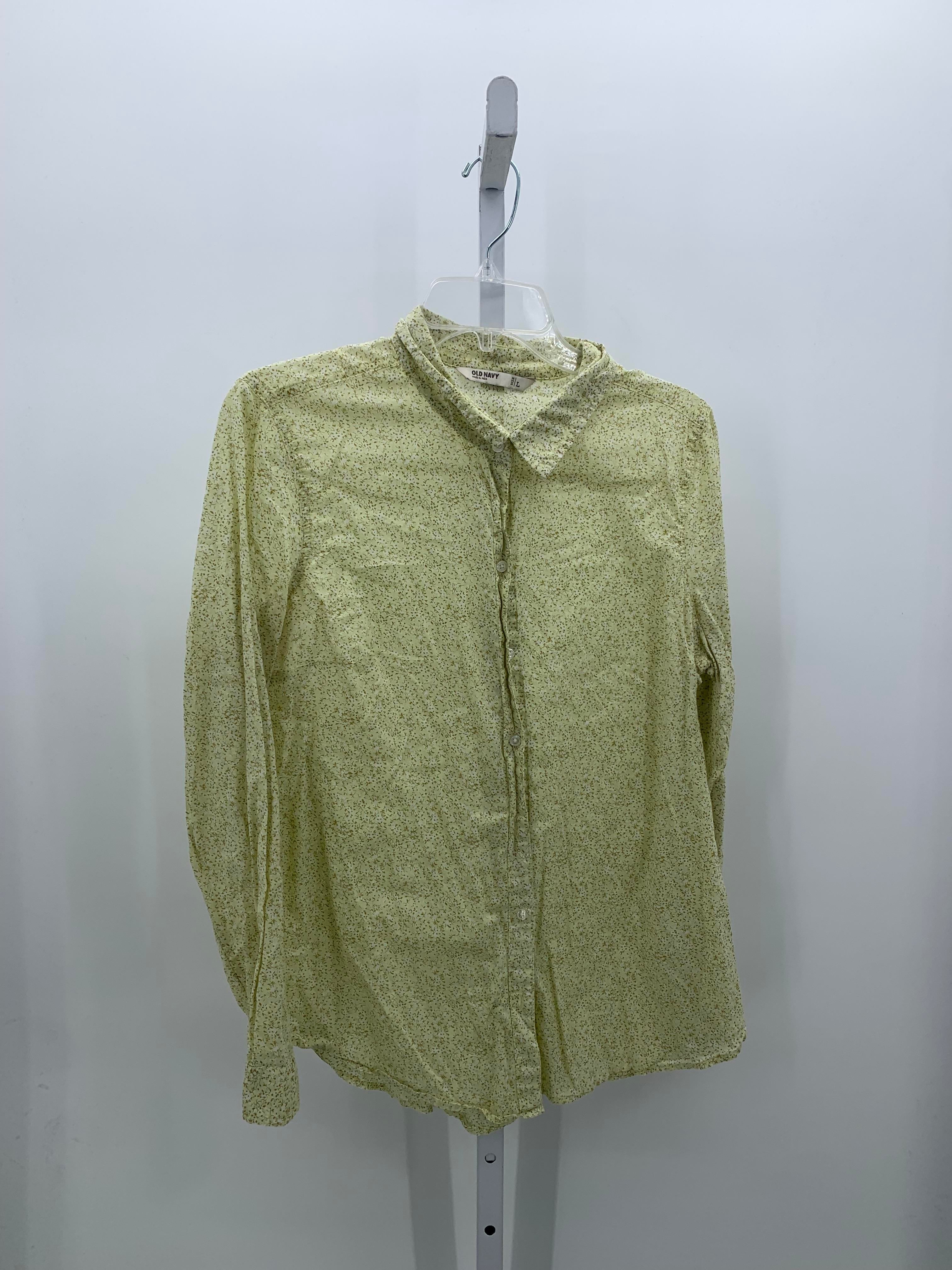 Old Navy Size Large Misses Long Sleeve Shirt