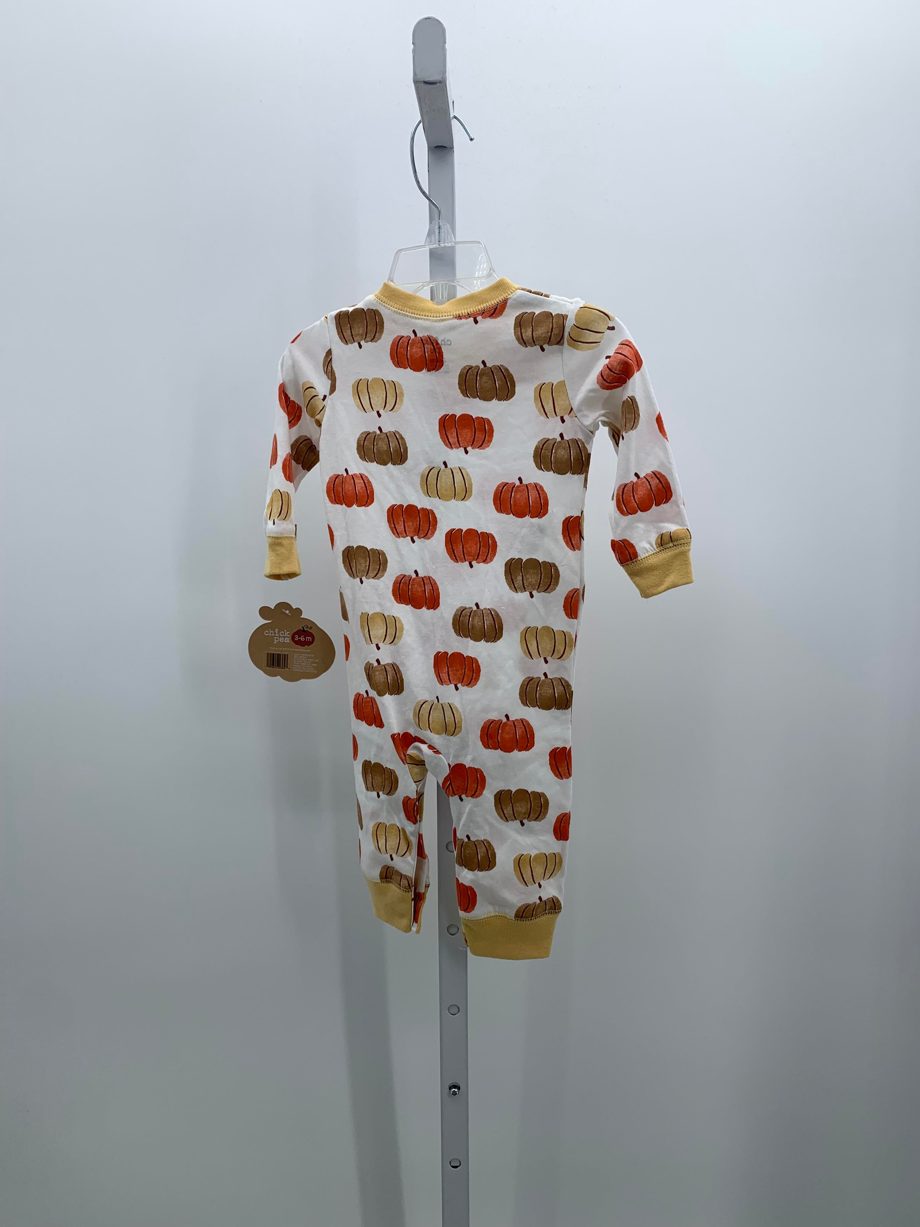 NEW LONG SLV ROMPER PUMPKINS