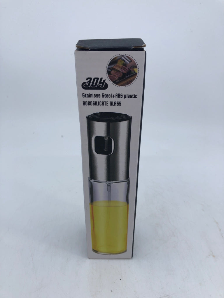 NIP OLIVE OIL SPRAY GLASS EMPTY BOTTLE.