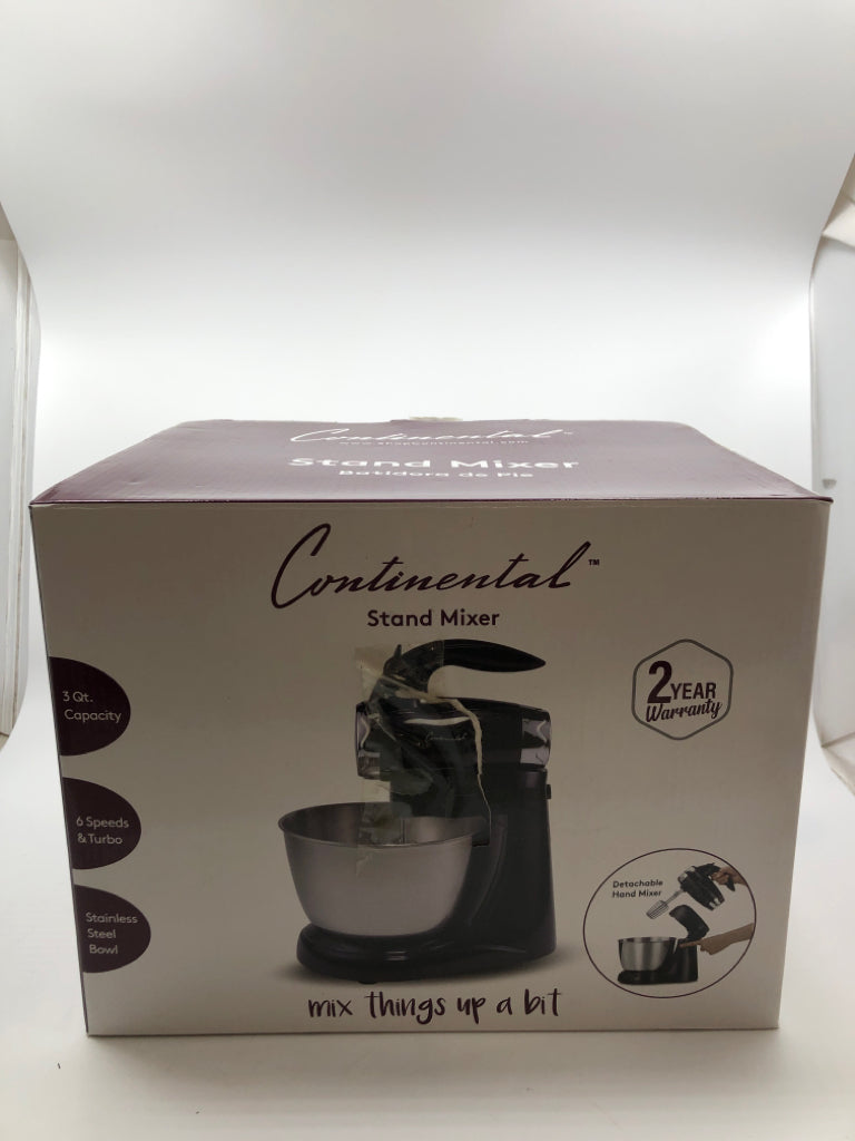 NIB CONTINENTAL STAND MIXER.