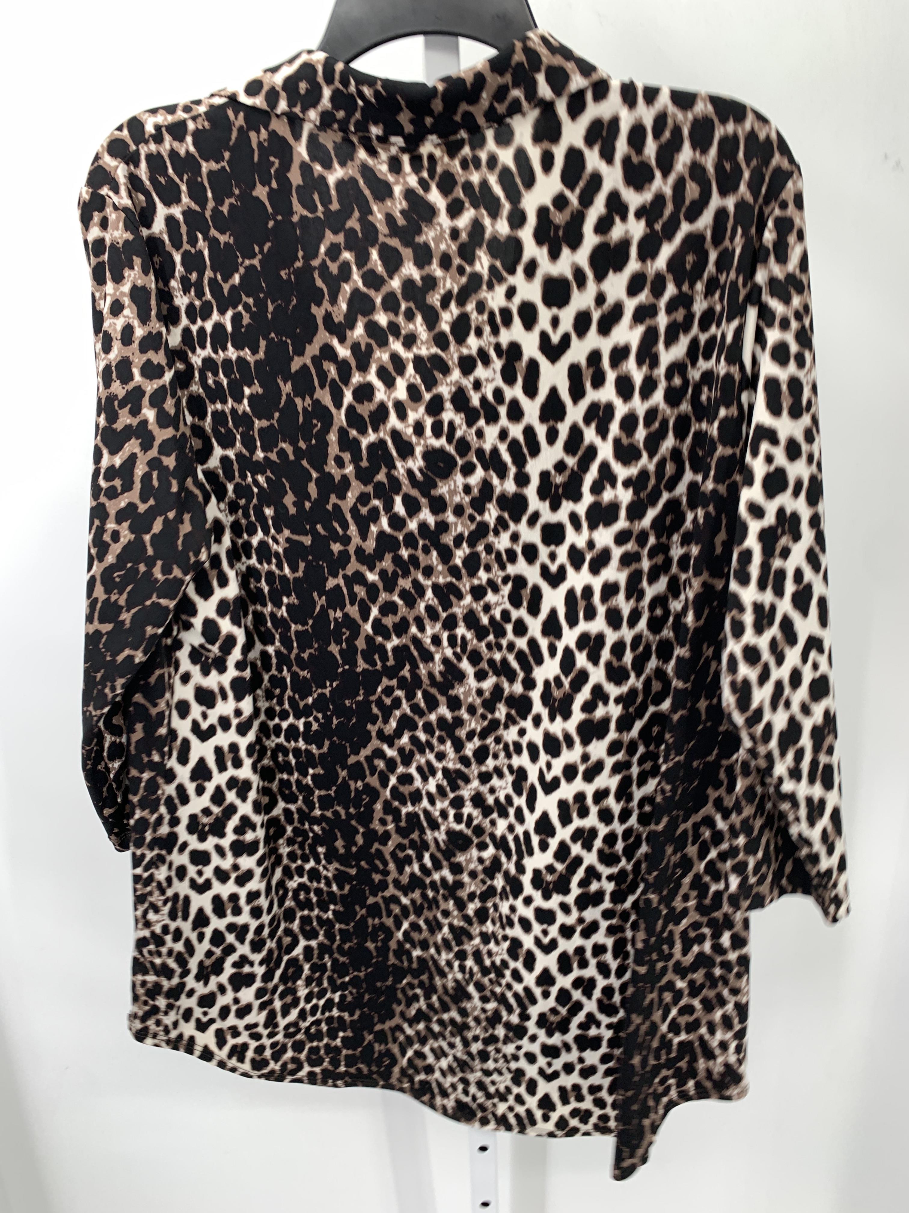 Woman Within Size Large Misses 3/4 Sleeve Shirt