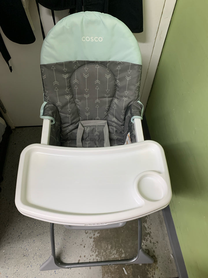 Cosco Kids Simple Fold Full Size High Chair, Adjustable Tray