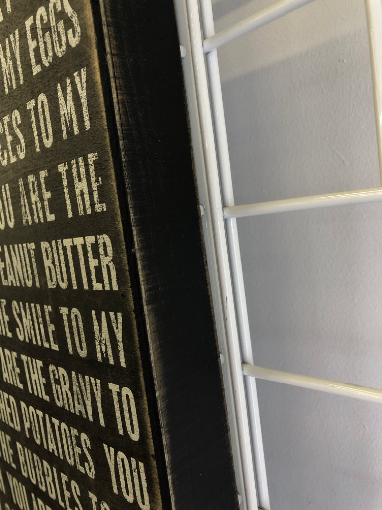 YOU ARE THE CHEESE- WOOD BLOCK SIGN.