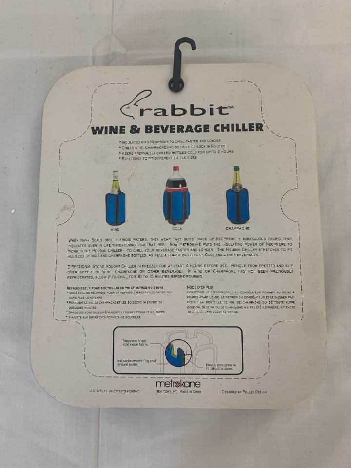 NIB RABBIT WINE CHILLER.