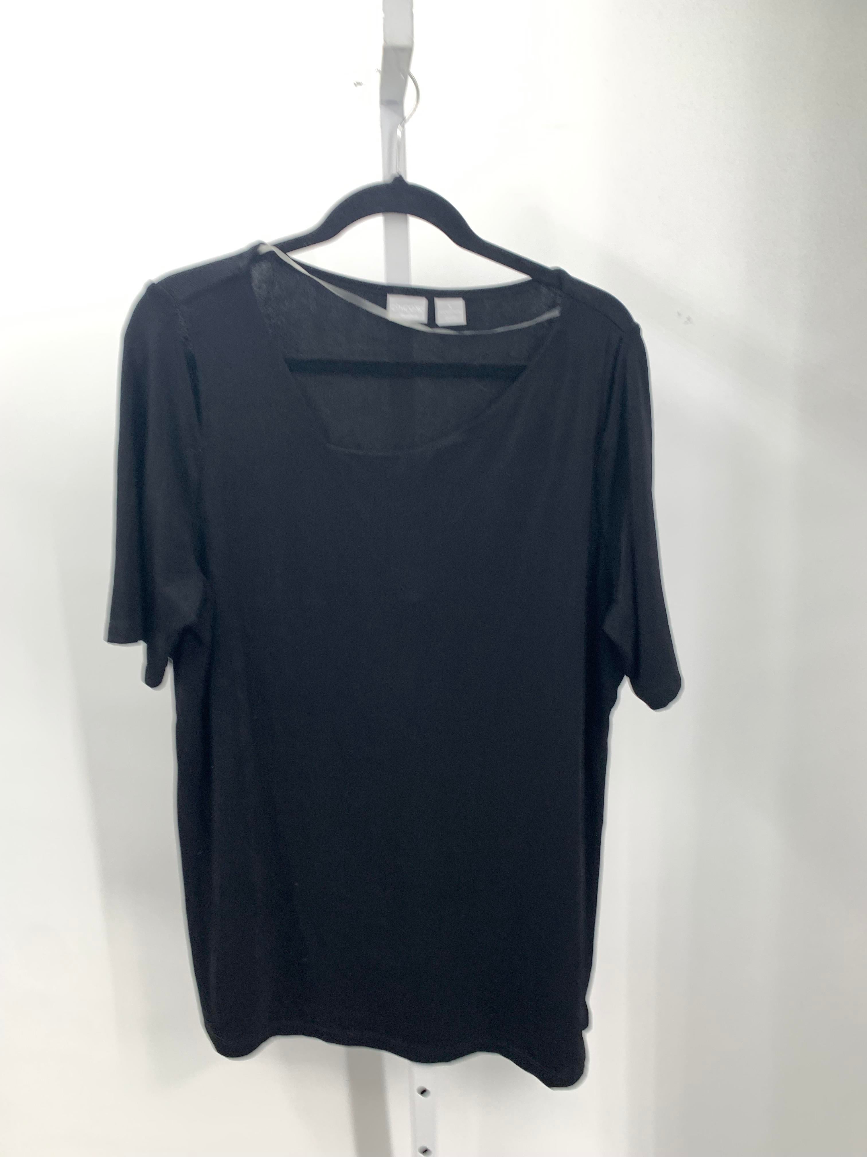 Chico's Size 16 Misses Short Sleeve Shirt