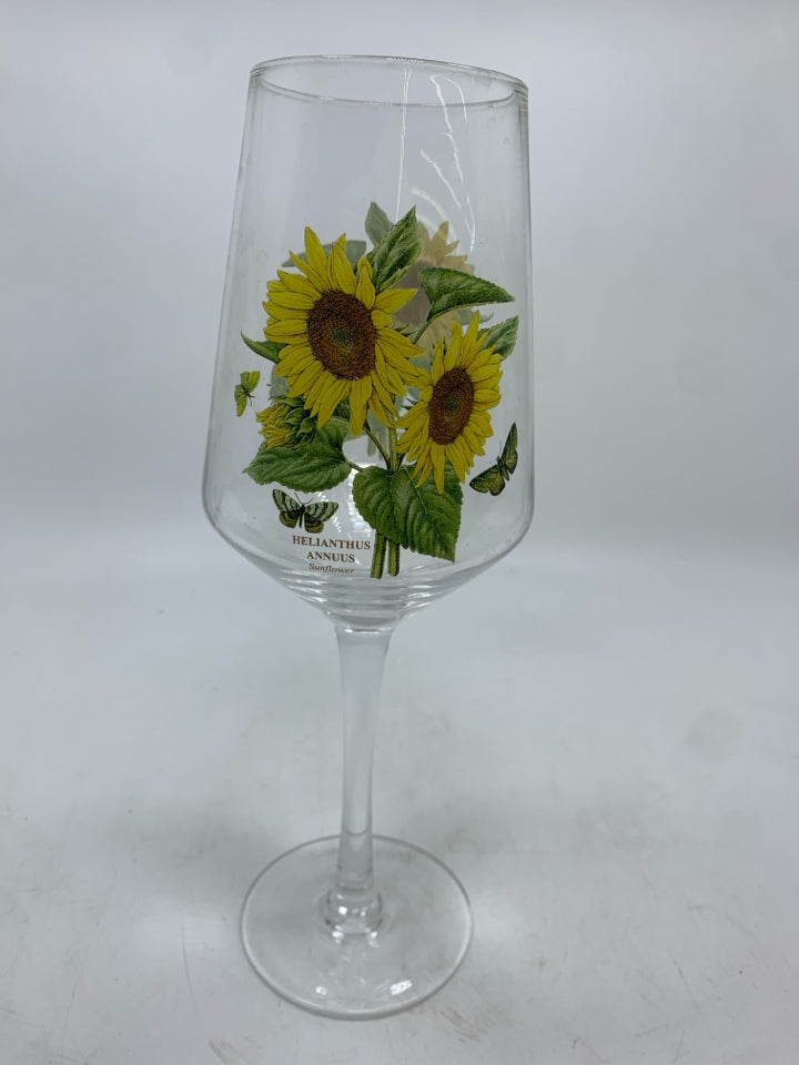 4 PORTMEIRION WINE GLASSES.