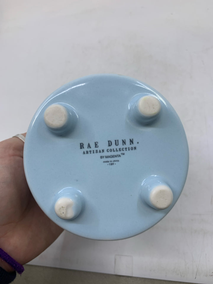 LET IT SNOW- BLUE RAE DUNN SMALL PLANTER