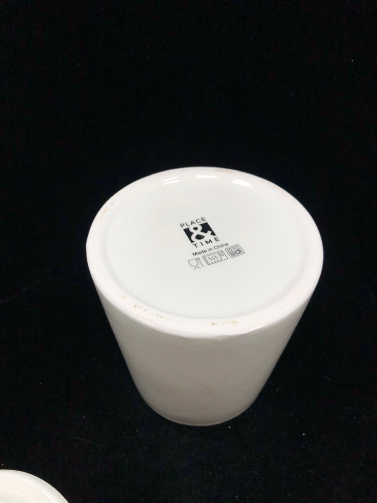 PLACE & TIME FLOWER PAINTED CANISTER.
