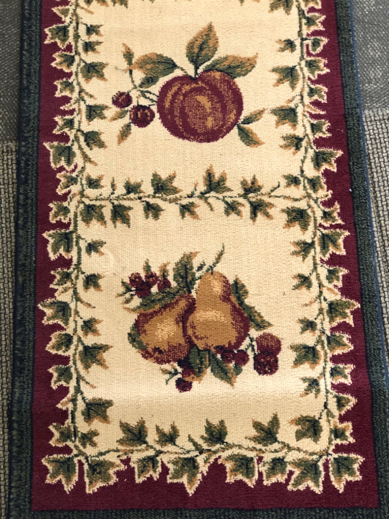 FRUIT RUNNER RUG DARK COLORS.
