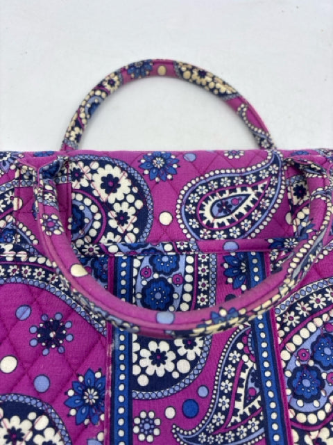 PURPLE PAISLEY "BOYSENBERRY" LAPTOP BRIEFCASE.