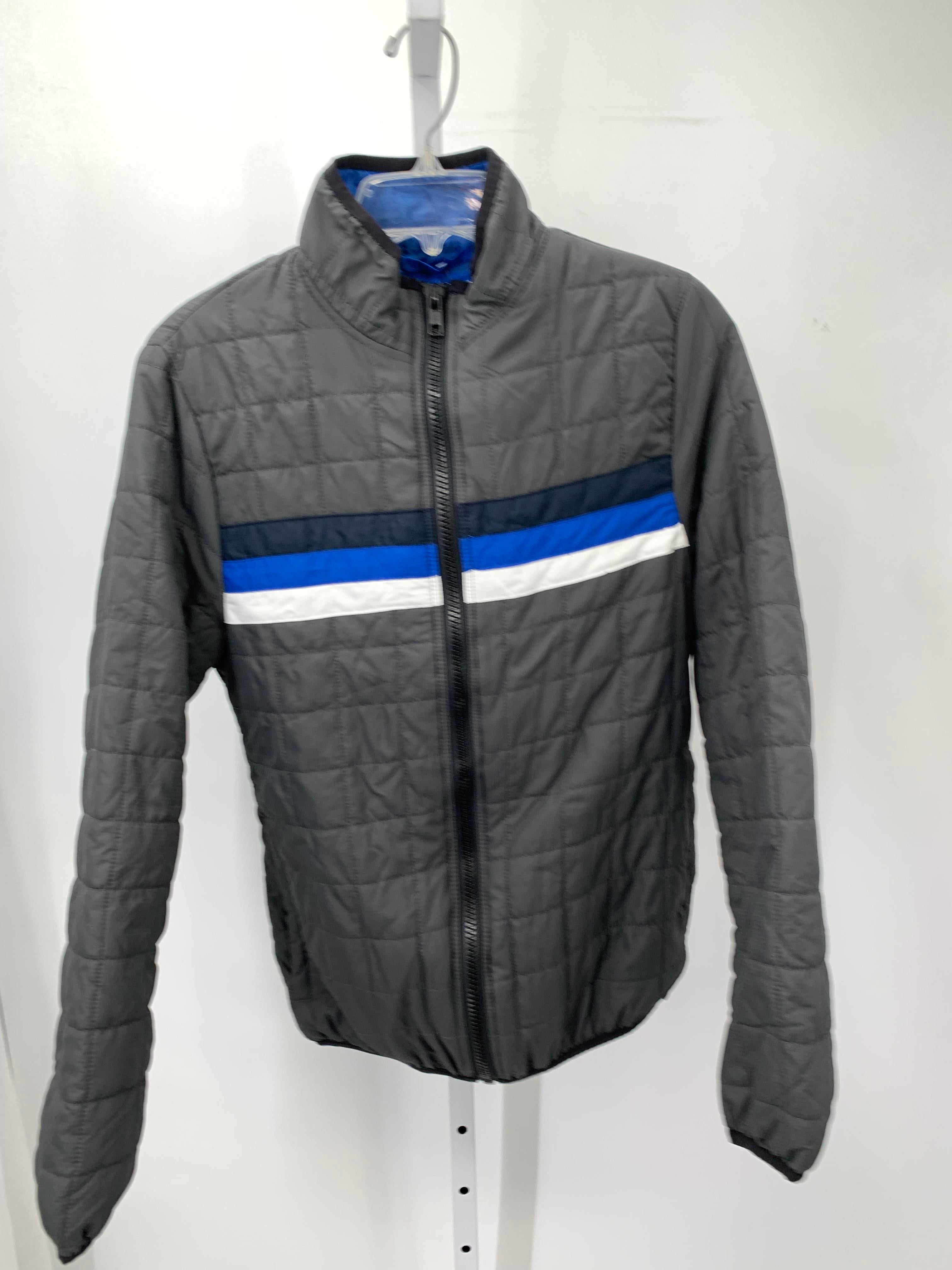 NEW BLUE WHITE STRIPES ZIP